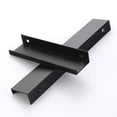 thumbnail image 4 of Black Kitchen Cabinet Door Handles Cupboard Drawer Concealed Finger Edge Pull, 4 of 9