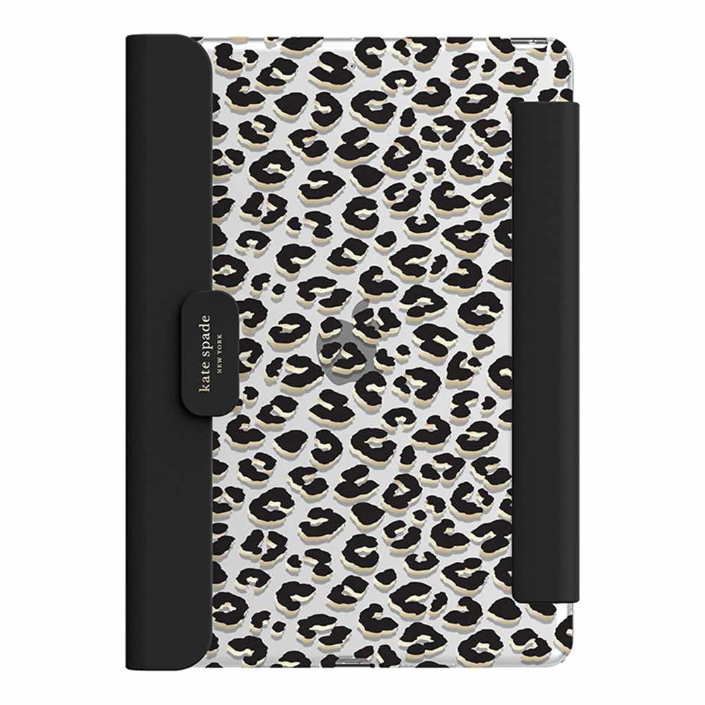 Kate Spade Protective Folio Case Leopard Black for iPad 10.2 2021 9th