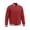 Red, variant on Men's Color Block Varsity Jacket Snap Button Striped Rib Collar Cuff Casual Baseball Coat Lightweight Everyday Wear Black S