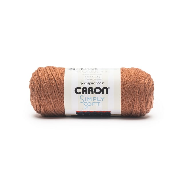 Laine acrylique peignée Caron® Simply Soft™ n° 4 (moyenne), Sienne, 170,1 g, 280 m