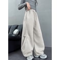thumbnail image 5 of LRen Girls Sweatpants Size 5 Kids Baggy Stretchy High Waisted Athletic Open Bottom Oversized Sweatpants Trendy Track Sweat Pants Preppy Back To School Clothes for Girls, 5 of 7