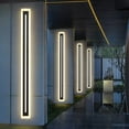 thumbnail image 5 of Modern Outdoor Wall Lights,LED Long Strip Lighting,Acrylic Wall Sconce Light,Wall Mount Exterior Light Fixture Suitable for Porch Lights Outdoor Wall,Living Room,Bedroom,Patio (Dimmable, 66.93INCH), 5 of 11