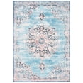 thumbnail image 2 of SAFAVIEH Journey Coriander Floral Distressed Area Rug, Turquoise/Pink, 5'5" x 7'7", 2 of 13