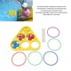 thumbnail image 4 of Anillo de tiro de piscina, juguete de juego, espuma flotante EVA con bolas para niños, adultos, deportes acuáticos, fiesta al aire libre, 4 of 8