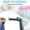thumbnail image 4 of Uxcell Bike Streamers, Colorful Scooter Handlebar Tassels Grips Ribbon Accessories Decorations for Tricycle Handle Red/White/Blue, 4 of 6