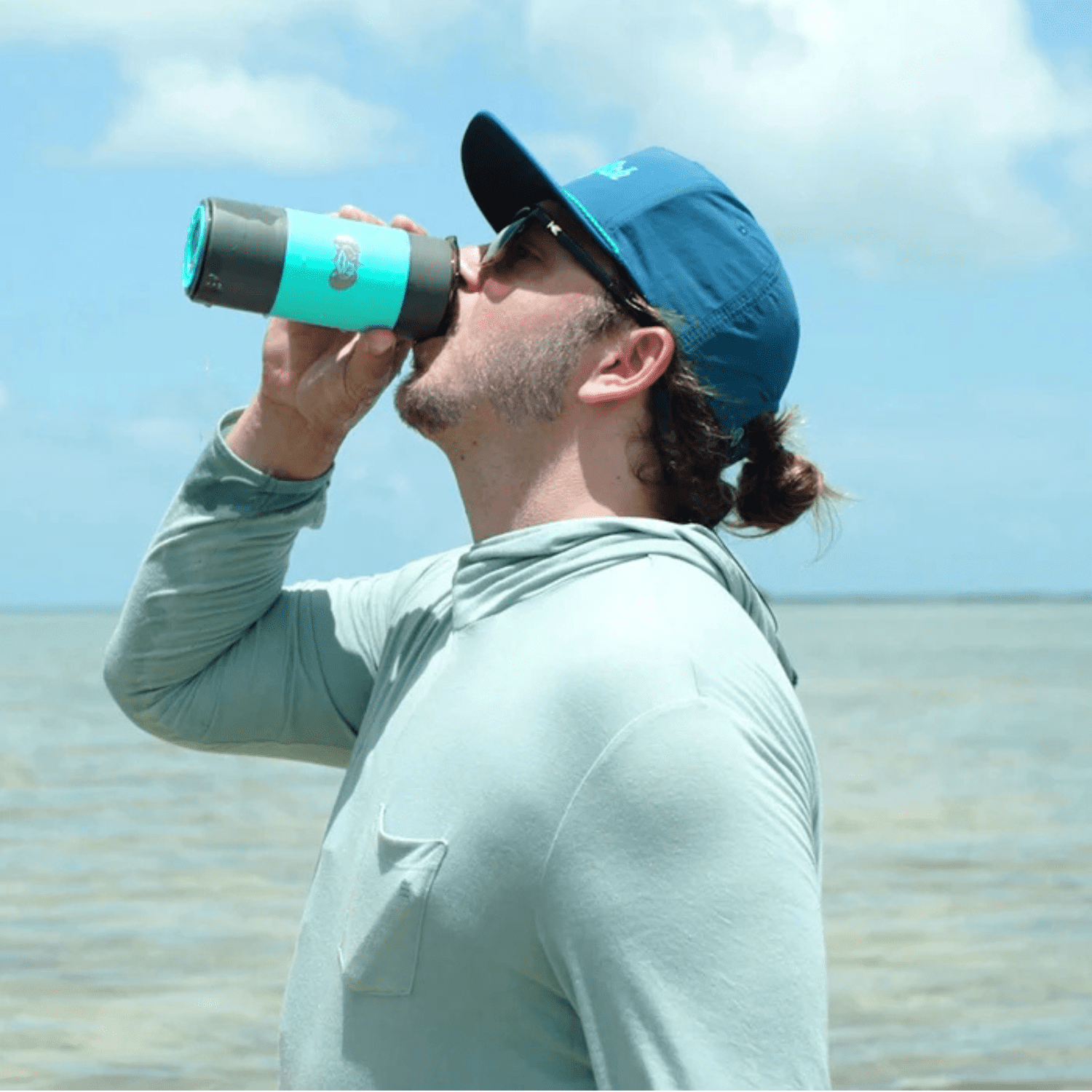 (2 pack) Toadfish Non-Tipping Can Cooler Sleeve 12 oz – SmartGrip Suction Base, Insulated, Universal Fit, Teal