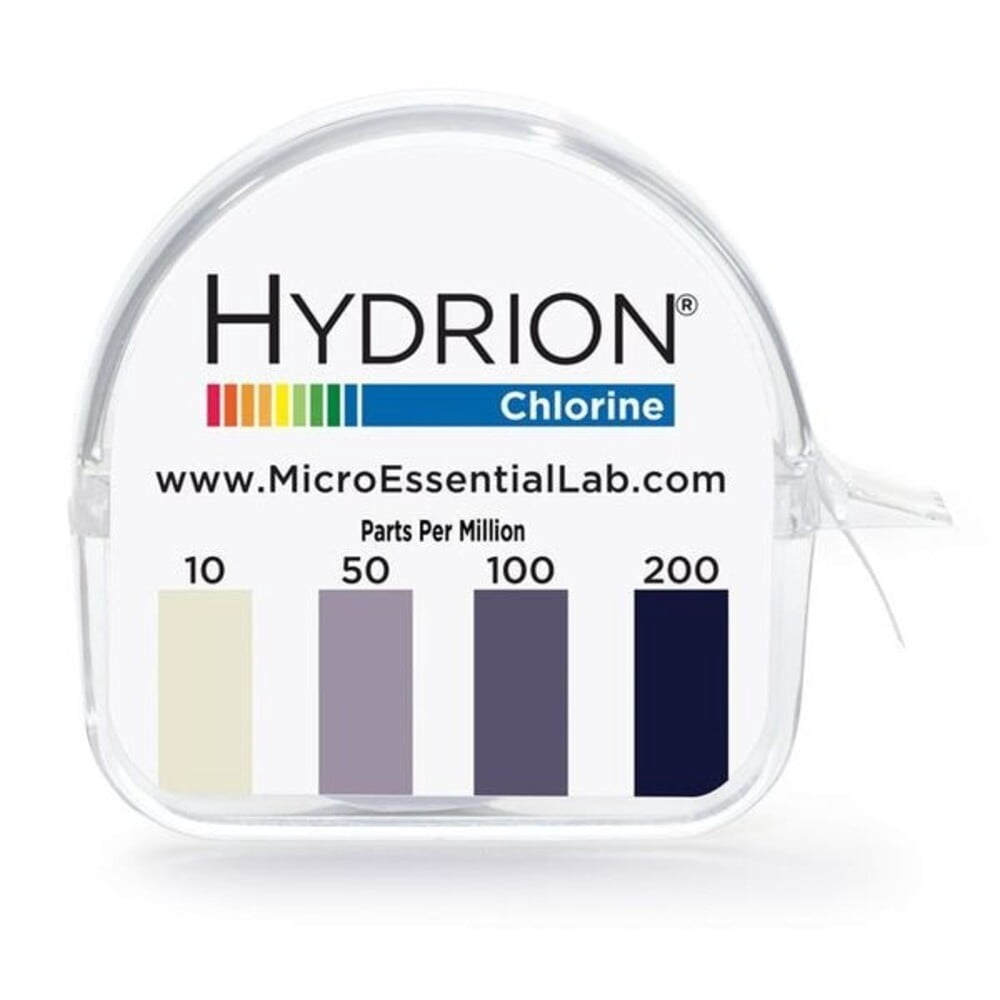 Hydrion Test,15 ft L,10 to 200 ppm Chlor,PK10 CM-240