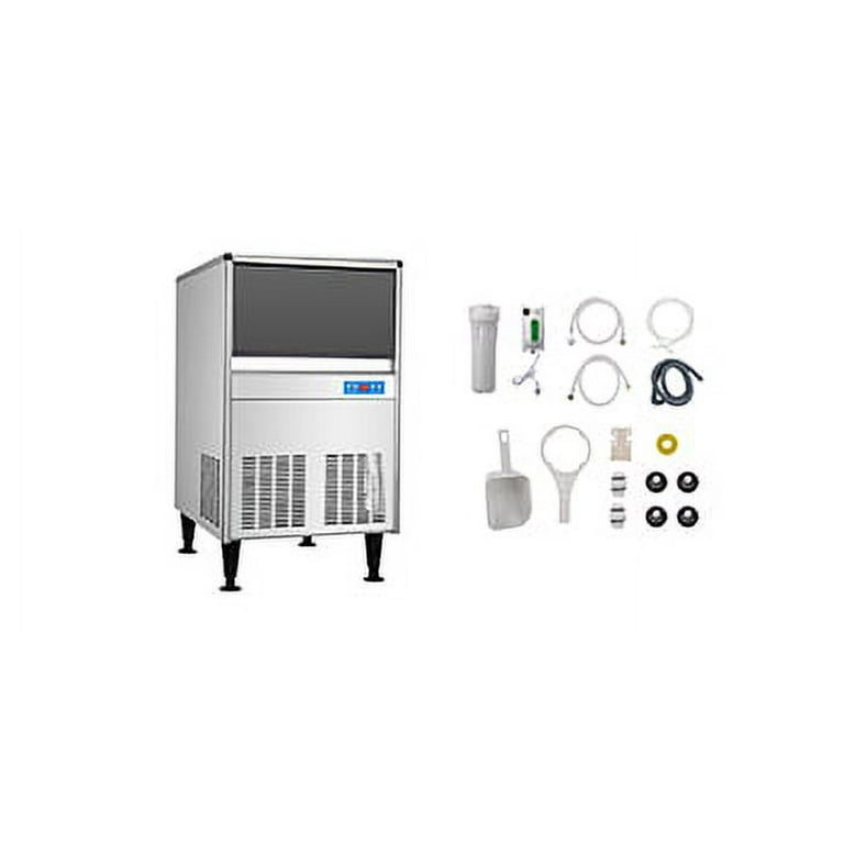 VEVOR Commercial Ice Maker Machine, 320LBS/24H ETL Approved Ice Machine  Under Counter Ice Maker Machine with SECOP Compressor,77LBS  Storage,Electric Water Drain Pump,Water Filter, 2 Scoops Included