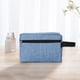 thumbnail image 1 of Xihbxyly Las mejores ofertas de hoy Bolsa de cosméticos Portátil de doble capa para mujer, color azul, multifuncional, para guardar artículos de tocador y cosméticos, 1 of 5