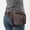 Coffee, variant on Style Waist Bag - Vintage Synthetic Leather Fanny Pack With Multiple Compartments, Golden Studs & Buckles For Women, Perfect For Outdoor Sports, Travel, And Casual Wear