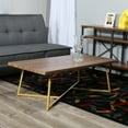 thumbnail image 3 of LakeHenry Mid-century modern style Angled sled base Rectangular shape Wood Top Coffee Table - 47.25*23.63*15.75 inches, 3 of 5