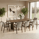 thumbnail image 2 of Juego de Comedor de Madera para 8 Personas con Mesa y 8 Sillas Tapizadas, Comedor y Cocina, Midtown Concept Dakar, Nogal y Gris Claro, 2 of 5