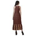 thumbnail image 4 of Moomaya Robe Longue Imprimée pour Femmes, Fente avant, Aguichant, Sans Manches, en Rayonne, Robe de Mariage, 4 of 4