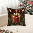 thumbnail image 4 of Tyidzon Christmas Gift Box Throw Pillow Covers, 18 x 18 Inch Xmas Winter Holiday Cushion Case for Sofa Couch Bed Living Room, 4 of 6