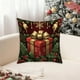 thumbnail image 5 of Adornos navideños, regalos navideños, fundas de almohada navideñas, decoración de festivales, decoración de sofá, almohada de lino, funda de almohada de lino, 5 of 6