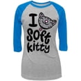 thumbnail image 1 of Big Bang Theory - I Heart Soft Kitty T-Shirt Raglan Juniors, 1 of 1