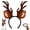 Deer Set, variant on Joyfy 12 Pcs Costume Accessories, 80s 90s Rapper Accessories Outfit for Men Women Old School Rapper Cosplay, Halloween Themed Party Decorations