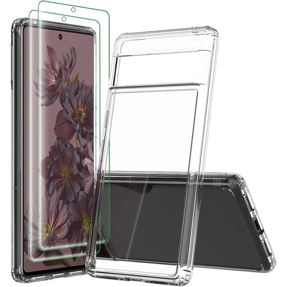 Pixel 7 Pro Case Google 7 Pro Case with 2* Screen Protector Premium Clear Back Panel   TPU Bumper Cover for Google Pixel 7 Pro（YKL Clear）