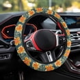 thumbnail image 3 of Uorisanigo Hibiscu Auto Wheel Cover for Women Modern Car Steering Wheel Protector for Winter Breathable Fuzzy Steering Wheel Cover with Elastic Edge Novelty Car Accessories Gift for Sister, 3 of 8