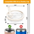thumbnail image 2 of Tapa con pajita abatible de repuesto para vaso Stanley, 1,2 L, 40 oz, paquete de 2, 2 of 7