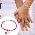 thumbnail image 4 of ZOUSSIQI 1Pc Red Lucky, Red For Protection, Red Hand Braided Rope Thread, Adjustable Red String Amulet for Lucky Happiness CA919-56068, 4 of 9