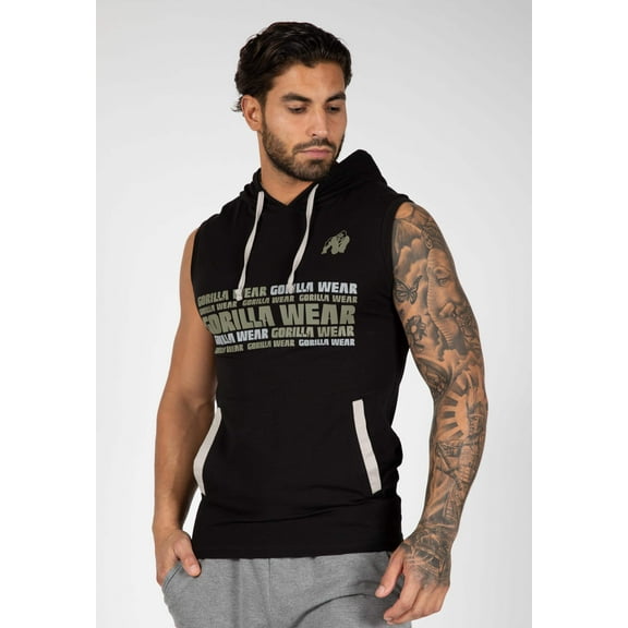 Melbourne S/L Hooded T-shirt - Black