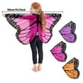 thumbnail image 2 of Sonducket Capa de ala de mariposas - Cómodo de usar Buena decoración Buen regalo Ala de mariposas para niños Disfraces de disfraces Rosa roja 100*cm, 2 of 6