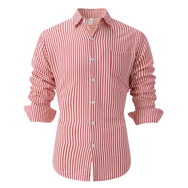 Blusa y camisa de manga larga con cuello vuelto para hombre, blusa informal de moda con botones y retazos, blusa de manga larga con cuello alto, blusa de poliéster para hombre
