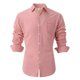 thumbnail image 1 of Blusa y camisa de manga larga con cuello vuelto para hombre, blusa informal de moda con botones y retazos, blusa de manga larga con cuello alto, blusa de poliéster para hombre, 1 of 8