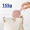 thumbnail image 4 of Small Portable Fan, Powerful Handheld Mini Fan, Cute Design 5 Speed Small Desk Fan, Lightweight Makeup USB Rechargeable Fan for Stylish Girl Women Travel Indoor Outdoor, 4 of 6