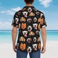 thumbnail image 4 of Honeii Different Breeds Of Dogs Print Men’s Hawaiian Shirt,Classic Button-Down Short Sleeve Shirt, for Beach, Vacation, and Outdoor Activities,Small, 4 of 7