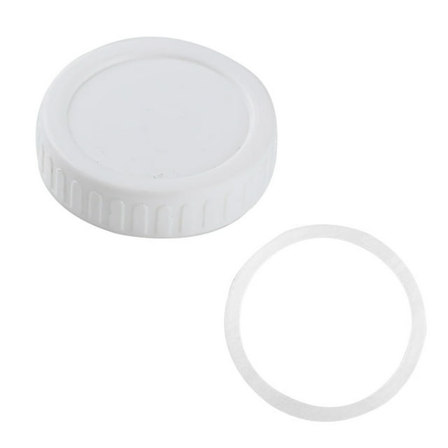 Hudfg Couvercles de Bocaux Mason - 12 Pcs Couvercles en Plastique à Ouverture Régulière, Couvercles de Mise en Conserve Étanches avec Anneaux en Silicone pour Ball, Kerr et Plus, Couvercles Réutilisables pour Accessoires de Bocaux