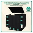 thumbnail image 5 of WDZS 40 Gallon Deck Box Outdoor Storage Box Waterproof for Patio, Large Outdoor Storage Bench Lockable for Outside (Black, 40 Gallon), 5 of 7