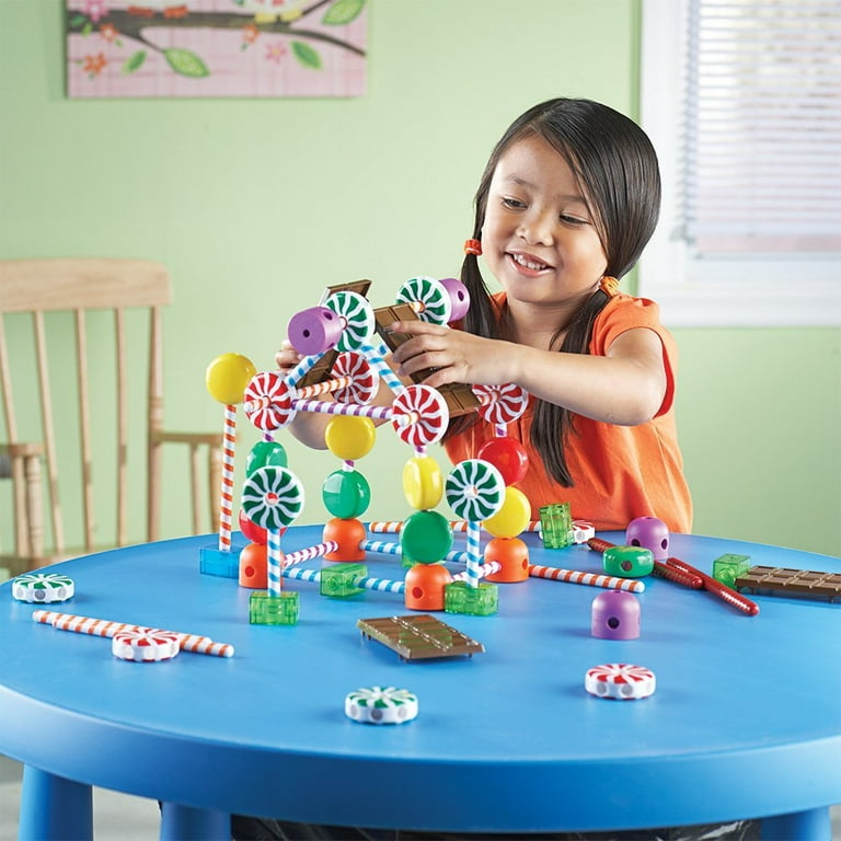 Learning Resources Candy Construction Set, Building Toys, Fine Motor Building Toy, 92 Pieces, Ages 4+ Learning Resources Candy Construction Set, Building Toys, Fine Motor Building Toy, 92 Pieces, Ages 4+