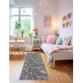 thumbnail image 3 of Unique Loom Whimsy Kids Collection Area Rug - Dreams (2' 2" x 6' 1" Runner Gray/Ivory), 3 of 9