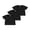 Black, variant on 3 Pack Baby Toddler Boy Short Sleeve T shirt 6 12 18 24 Months 2T 3T 4T Casual Solid Colors Round Neck Tops Summer Clothing