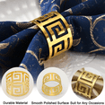 thumbnail image 4 of 20Pack Gold Napkin Rings,Hollow Out Metal Napkin Ring Set,1.77 Inch for Table Decoration Wedding Birthday and Any Events, 4 of 6