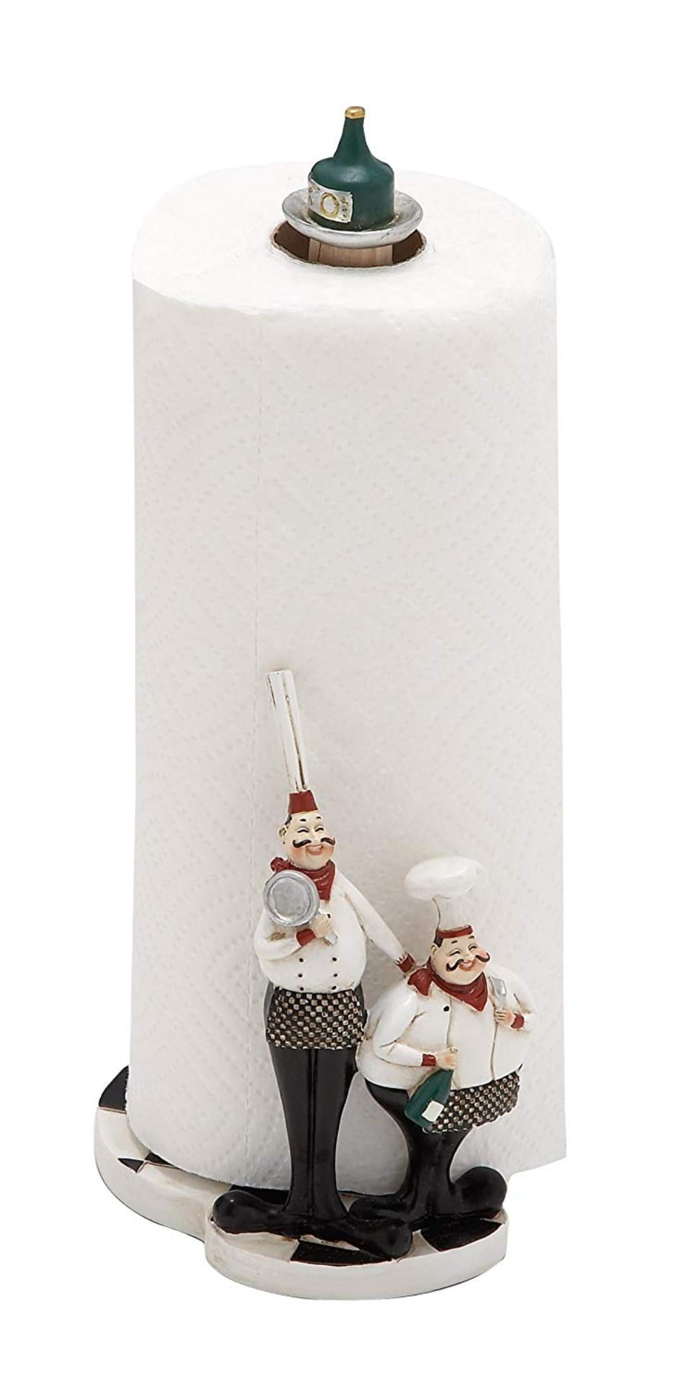 Deco 79 Poly-Stone Chef Paper Towel Holder 6 by 13,