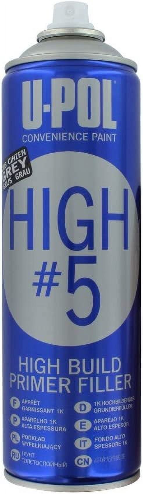 U Pol Products HIGH#5 UP0783V High Build Primer, 450 mL Aerosol Can, Beige, 21.5 sq-ft Coverage