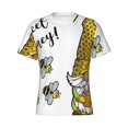 thumbnail image 3 of Naloa Gnome Sweet Honey Men's T-Shirt Sport T-shirt Men's Basic Tee Casual Men's Shirt, Round Neck, Short Sleeves - X-Large, 3 of 5