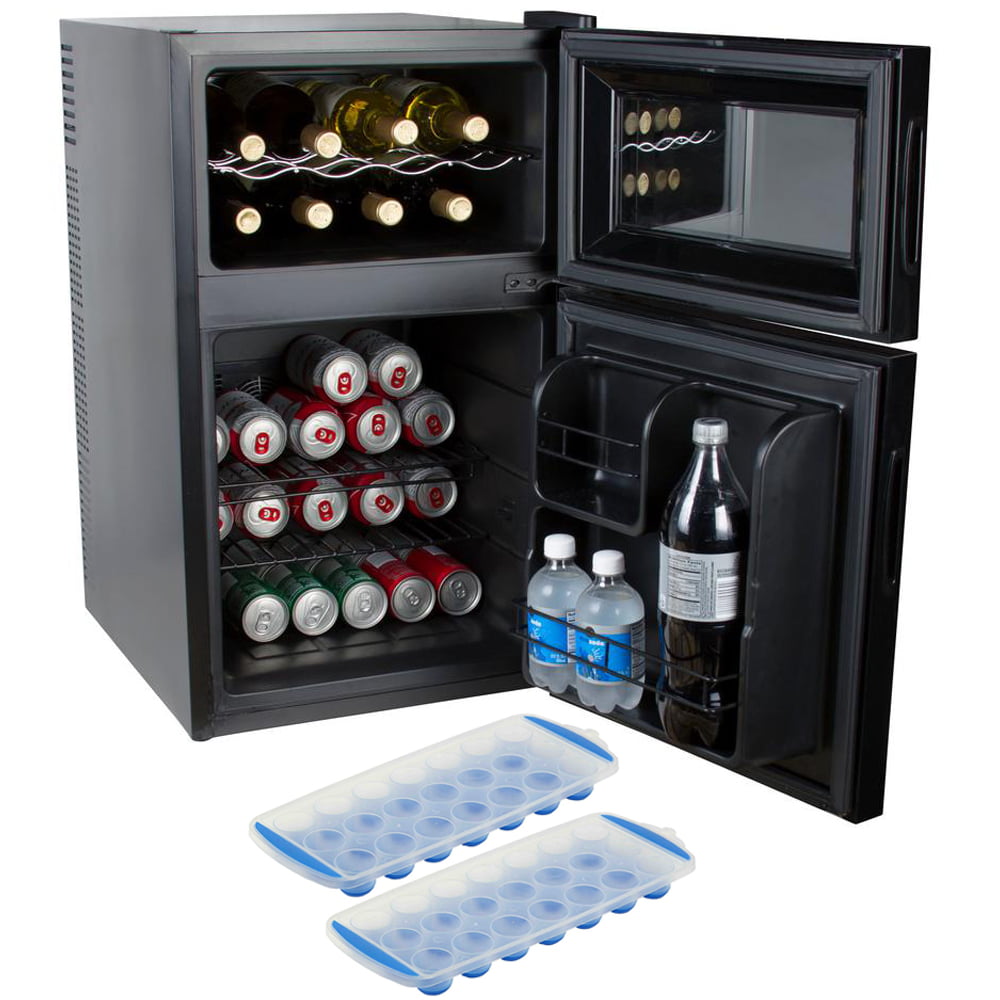 Beverage Refrigerator and Cooler,85 Can or 60 Bottles Capacity with Glass Door for Soda Beer or Wine,Touch Panel Digital Temperature Display