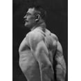 thumbnail image 2 of Vintage Muscle Men 14x18 White Modern Wood Framed Museum Art Print Titled - Flexing Triceps, Deltoids, and Trapezius, 2 of 4