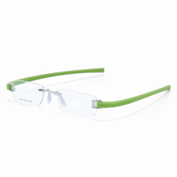 RSINC Rimless frame/eyeglass/Spectacle, Optical, Prescription, For Men And Women, Modern, Unisex, Business, Collage, Fashion, School, Ladies, Sports Tag Black Yellow 5069-51-18-140