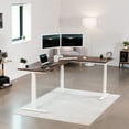 thumbnail image 2 of VIVO White Electric Motor Height Adjustable Corner 3 Leg Standing Desk Frame, 2 of 8