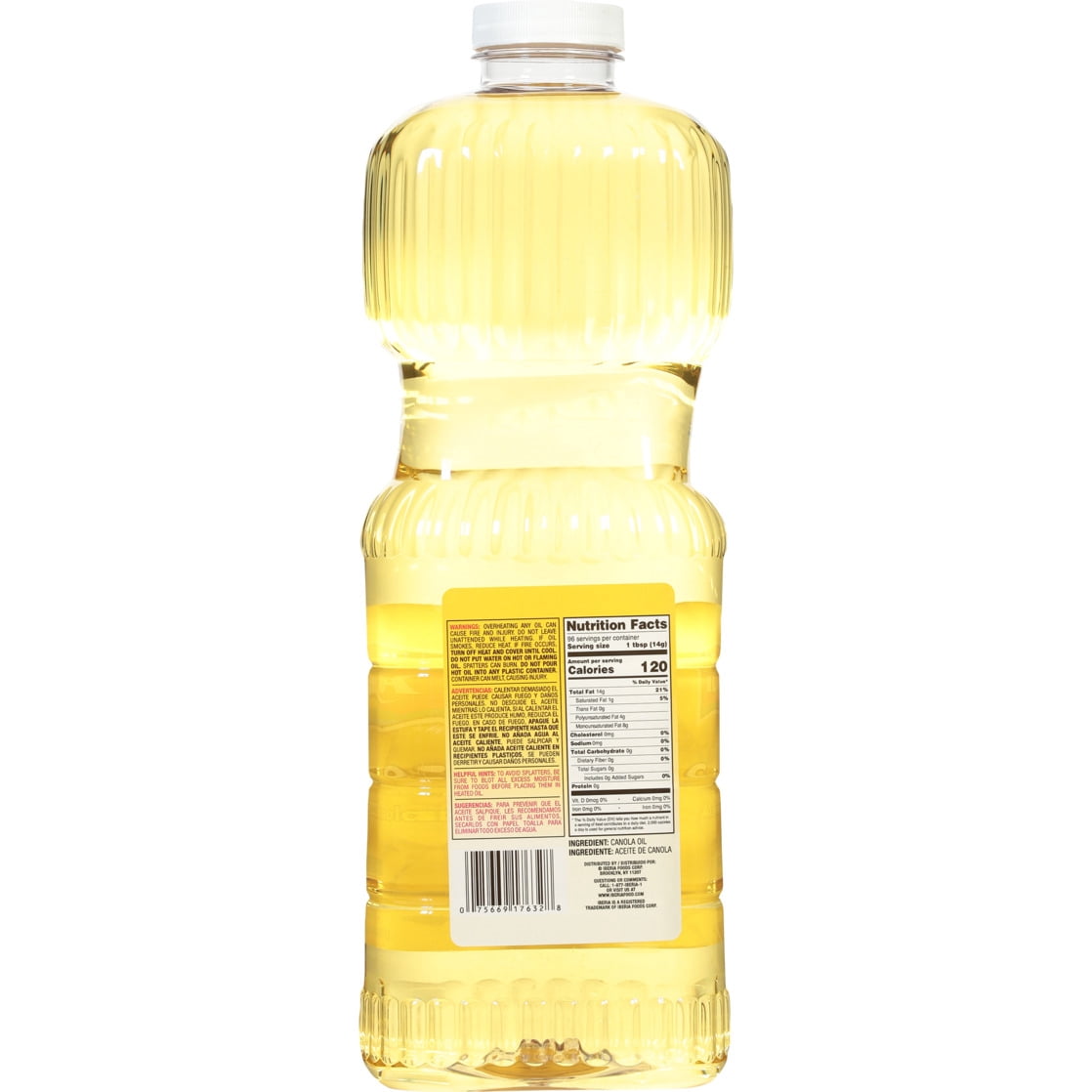 Iberia 100% Pure Canola Oil 48 fl oz