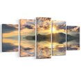 thumbnail image 2 of Hill Overlooking the Seaside Town - Landscape Canvas Art Print, 2 of 3