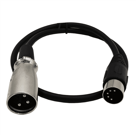 TOP! DIN 5 Pin to XLR 3 Audio Cable for Match Music Instruments or Cables with MIDI 5P Male