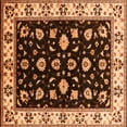 thumbnail image 1 of Ahgly Company Indoor Square Oriental Orange Traditional Area Rugs, 5' Square, 1 of 4