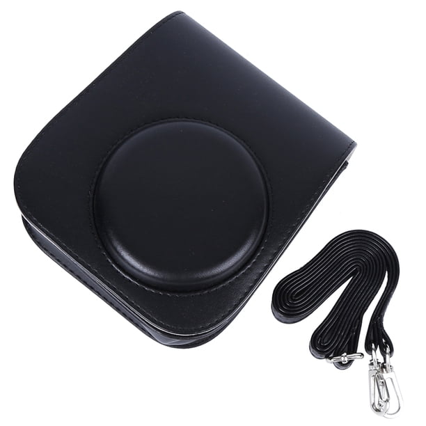 Estuche de piel sintética con correa para el hombro para cámara Fujifilm Instax Mini 11 (negro)