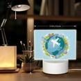 thumbnail image 6 of Haiem Dreaming Travel Pattern Acrylic Night Light Gift with 3 Color ModesTouch-Sensitive LED Lamp Perfect Gift for Mother's Day, Birthday, or Christmas, 6 of 9